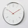 Wall Clocks Metal Edge Clock Simple Modern Fashion Creative Quiet Bedroom Explosion Round Living Room Nordic Iron Clock.