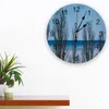 Zegary ścienne drzewa i ptaki pędzące na zegar na niebo nowoczesny design dekoracja salonu wycisza dekoracja wnętrza domowego