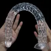 Dildos/Dongs Super Long Dragon Scale Tentacle Dildo Female Masturbator Sex Toys Big Fake Penis With Strong Suction Cup for Women Lesbian HKD230816