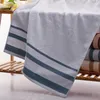 Bagno a strisce di cotone per asciugamano per adulti assorbenti asciugamani da spiaggia jacquard bagno 70x135 cm