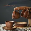 Coffee Tea Sets Japanese Retro Set Creative Stoare Ceramic Handmade Cup Mug