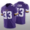 Jersey Minnesotavikingsmen #33 Dain Cook 8 Kirk Cousins 19 Adam Thielen 18 Justin Jefferson Women Youth Custom Purple Limited Limited