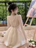 Casual jurken sexy backless mini jurk dames kralen ontwerppartij 2023 zomervakantie strand zoete fee vrouwelijk slanke elegant