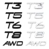 3D AWD T3 T5 T6 T8 T8 LOGO EMBLICE BASCIO ASSUCCER AUTO DECALE PER VOLVO C30 V40 V60 S40 S60 XC60 XC90 XC40 S80 S90 S80L S60L AUTO STING26662