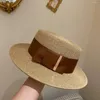 Cappelli larghi brim FRANCE FRANCE FRANCE PARNE MASHITÀ COREAN VERSIONE SUL SUL SUL SUL SURMINE BRITANGE PER UOMO E DONNE