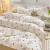 Bedding Sets Small Fresh Laving Fresh Cotton Sett Felt Ced Sheet e Quilt Home Princess Floral Girl Dormicor