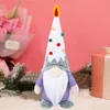 Oggetti decorativi Figurine Soft Birthday Gnome Colorato Ornamento della bambola senza volto Plush per felici Gifts Decorazione di Decorazioni per la casa DECORAZIONE CASATURA PORTARE 230815