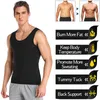 Bel karın şekillendirici sauna antrenmanı shapewear erkekler kadın termal spor giyim jinekomastia kompresyon tankı üst ter yel yeleği fitness vücut şekillendirici gömlek 230815