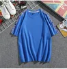 DT 8713 # Chaopai Washed Cotton Ribbon T-shirt