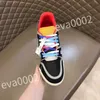 2023 Neue Luxusqualität Casual Shoes Brand Männer Sneaker Leder Trainer Mann Technischer Gummi-Läufer Sport Lug Sole Walking Size 39-44 RD1012