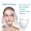 FACE MASSAGERS MASCA DE LED DIREITO 7 Cores Aparelho de máscara Micro Electric Pon rejuvenescimento Máscara de LED do pescoço 230815