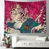 Takestries Índia Tiger Series Tapestry Wall Walling Tapestres Pano de parede Decoração de casa pendurada Decoração de casa R230816