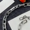 Vogue colar simples feminino marca 925 prata em aço inoxidável colar de corrente de aço de aço acessórios de estilo hip hop