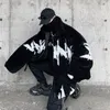 Giacca per lana di agnello invernale da uomo in giù per uomini Hybas Hybskr Harajuku Modello di oversize casual maschio addensato parco caldo hip hop sciolte 230815