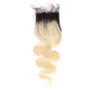 Lace Wigs 1B 613 Ombre Blonde 13x4 Transparent Frontal Closure 4x4 Human Hair Remy Brazilian Body Wave Ear To Only 230815