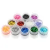 Body Glitter 12pcslot Powder Shimmer Tattoos Colors Acrylic Polyester Dust Decoration Nail Art Hexagon Tattoo 230815