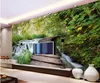 Wallpapers CJSIR Custom Wallpaper Bridges Waterfall Woods Landscape Living Room Bedroom Background Wall Television Sofa 3d Decor