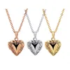 Chains 3PCS/Lot Alloy Flower Heart Necklace For Women Jewelry Birthday Gift MDNEN