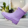 Botas de chuva botas de água mulher chuva impermeabilizada botas de borracha feminina de conforto garden galoshes chuva sapatos sapato chuva 230815