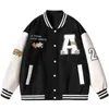 Jackets masculinos Spring retro letra bordada jaquetas casaco masculino y2k street hip hop tendência de beisebol uniforme de beisebol casal casual jaqueta 230815