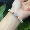 Link Bracelets Bracelet Pearl Feminino Avançado Moda Versátil Simple Atmosfera Envie a namorada como um presente para