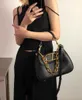 9A handbags tote Designer Bag black underarm purse women Chain hobo shoulder Messenger Metal Lock wallet leather Crossbody bag Luxury cowhide makeup clutch 28CM