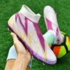 Sapatos de futebol masculino Vestir botas de futebol de alta qualidade Cleats Grass de alta qualidade Trendência não deslizamento Torno