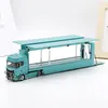 Diecast model Kengfai 1 64 Vliegende vleugel gesloten dubbele laag S730 Transportvoertuig Legering CAR 230815