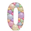 Parti Dekorasyonu 1m NT Büyük Numara 1 2 3 4 5 Balon Dolgulu Kutu Stand Standı DIY Bebek Doğum Günü Organik Mozaik Dekor Çerçevesi Yıldönümü Deliği De Dhymx