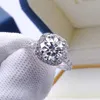 Wedding Rings AETEEY Diamond Square Ring D Color 1CT 2CT Real 925 Sterling Silver For Women Fine Jewelry RI018 230816