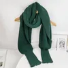 Scarves European Style Winter Women Long Scarf with Sleeves Wool Knitted Scarves for Women Thick Warm Casual Shawl High Quality 230816