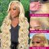 Synthetic Wigs Links 30 40 Inch Body Wave Colored HD 613 Honey Blonde13X4 13x6 Lace Front Human Hair Wig For Women Transparent Frontal 230815