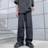 Pantaloni da uomo gmiixder da lavoro staccabile da lavoro maschi estate vintage y2k pantaloni viola panoramici