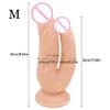 Dildos/Dongs Double Dildos Stimulate Vagina and Anus Huge Penis with Suction Cup Erotic Double Head Phallus Soft Dick Sex Toys for Women HKD230816