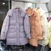 Women's Down Parkas Kvinnors nya ultratunna midja Tjockad huvajacka Lämplig för kvinnor Solid Color Matching Unik medium Längd varm jacka Z230817