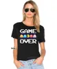 Men's T Shirts Pac-Man Game Over Classic Official Pacman Namco Arcade Black Mens T-shirt Cool Casual Pride Shirt Men Unisex