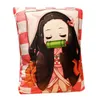 Almofado de almofada de almofada de pelúcia 36x27cm Slayer Plexhed Pillow Anime Devil's Blade Manga Doll Doll Cushion Kimetsu no Yaiba Nezuko travesseiro de pelúcia presente 230815