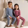 Conjuntos de ropa Ropa para niños 2023 Summer modal Baby Boy Girl Set PJS Stretter Stretchy 230815