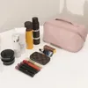 Cosmetische tassen Cases Ins PU Make -up Organisator Bagette rits kussentassen Grote reis cosmetische tas opslag make -up organisator dameszak vakantiegeschenken 230815