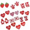 Orecchini per borchie Trend 2023 Love Heart San Valentines per donne Cette cuori rosa Strawberry Gift kawaii Glitter gioielli