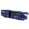 Diecast Model 1 64 Alloy Bus Voertuigen City Express Double Buses Toys Funny Pull Back Car Kids Kids Geschenken 230815