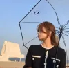 Transparante dames paraplubrief vouwen volledig automatische heren ontwerper paraplu collectie draagbare buiten regenachtige paraplu's leuk