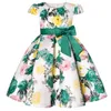 Girl's Dresses New Girls Kids Flower Elegant Causal Princess Party Dresses Children Clothing Christmas Birthday Wedding Party Baby Girl Dress R230816