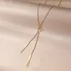 Hangende kettingen kisswife mode geometrische driehoek ketting voor vrouwen goud kleur roestvrij staal verstelbare ketting licht luxe sieraden