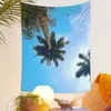 Tapissries Size Natural Beach Landscape Decorative Tapestry Seaside Coconut Tree Wall Hanging Decorative Art Indoor Home Decoration R230815