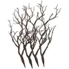 Dekorativa blommor faux gevärstillbehör simulering grenar kreativa konstgjorda gevir trädplast torkade kvistar svart huvudband