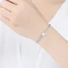 Link Bracelets Simple Dainty Pearl For Women Classic Cubic Zirconia Eternity Tennis Bracelet Valentine's Day Gifts