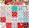 Hondenkleding 20 Pack Christmas Bandana Snowman Snowflake Elk Plaid Pets Scarf Triangle Bibs Pet Bandanas voor kleine medium grote honden katten 230815