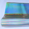 Hochwertige 3 Schichten Regenbogen Chrom Silber Holographic Vinyl Wrap Decal Blase für Autoverpackung Film309m