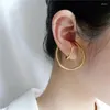 STANTE ORECCHI DESIGN TENDE DELLA DISTUZIONE GEOMETRICA CLIP CURVE IRRIGOLARE PER DONNA GIRLA NO GIURNA NO STHITÀ CORECCA